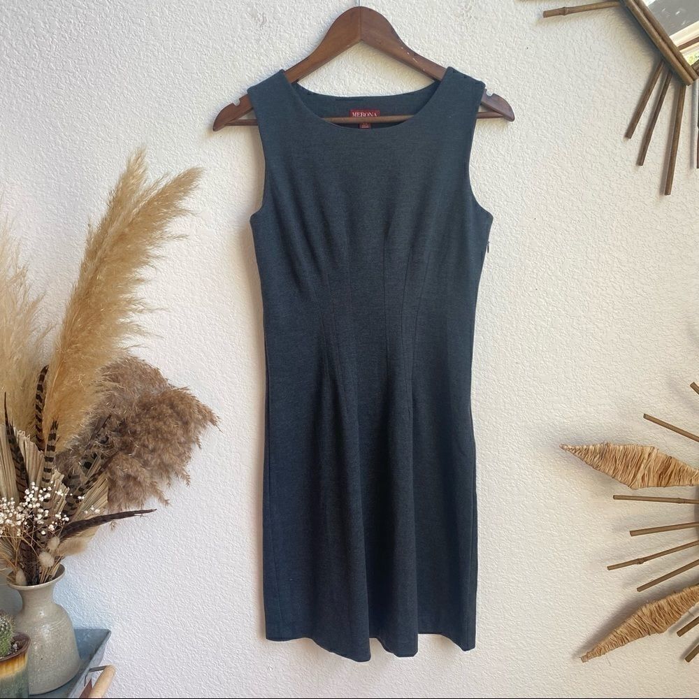 Merona target Gray sleeveless sheath dress xs